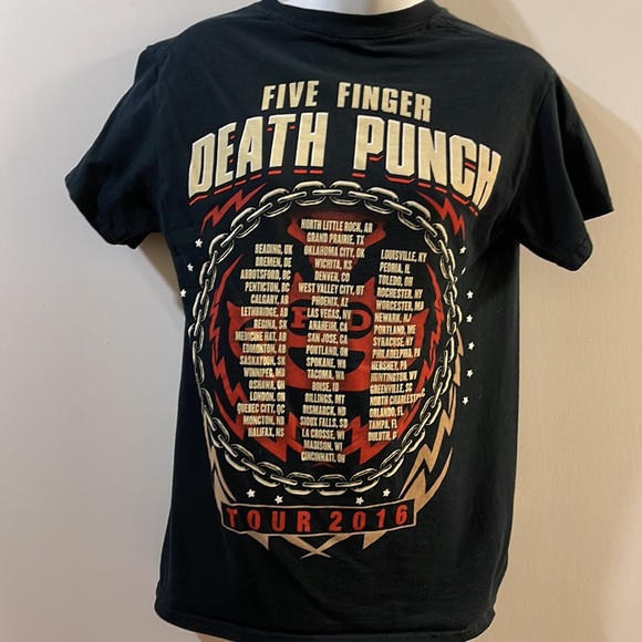 Five Finger Death Punch band Concert T-shirt shirt - Picture 4 of 11